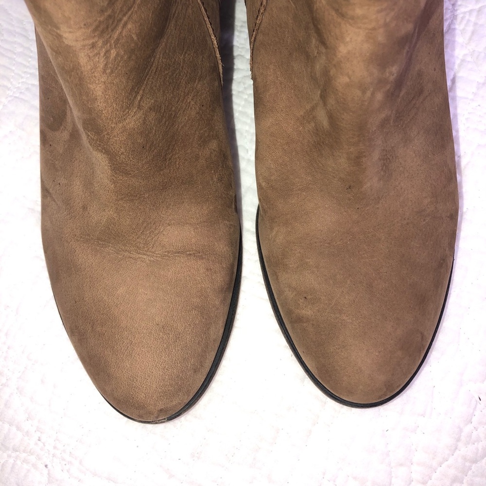 FRANCO SARTO Dotty Ankle Boots Tan Leather Sz 9 - Picture 7 of 14
